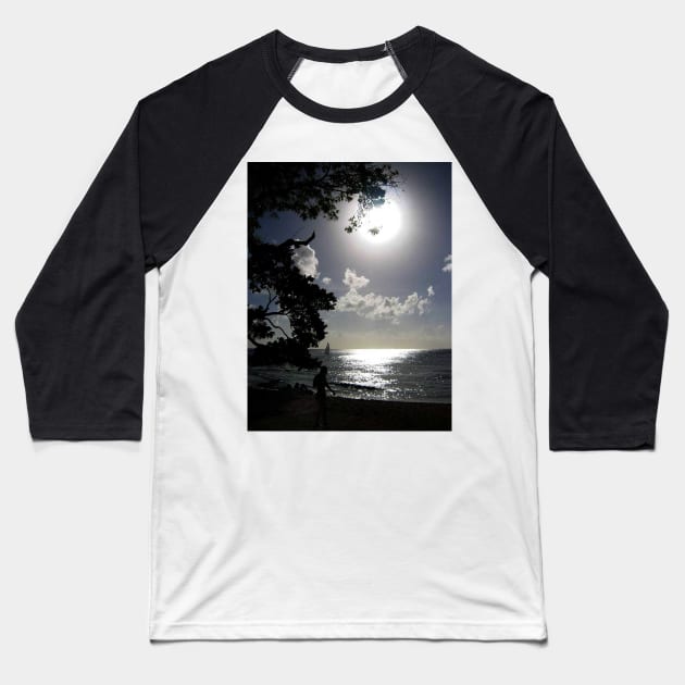 Moonlight Baseball T-Shirt by JohnDalkin